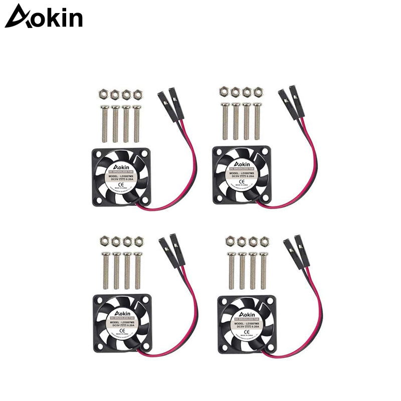 Raspberry Pi Fan Small Computer Fan Raspberry Pi Cooling Fan 30x30x7mm Brushless CPU Cooling Fan for Raspberry Pi 3 B+